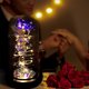 thumbnail image 5 of Rosa de cristal encantada, regalo de rosa artificial para siempre en una cúpula de vidrio con colores del arco iris, luz de noche romántica para mujeres, regalo ideal para el día de San Valentín,, 5 of 7
