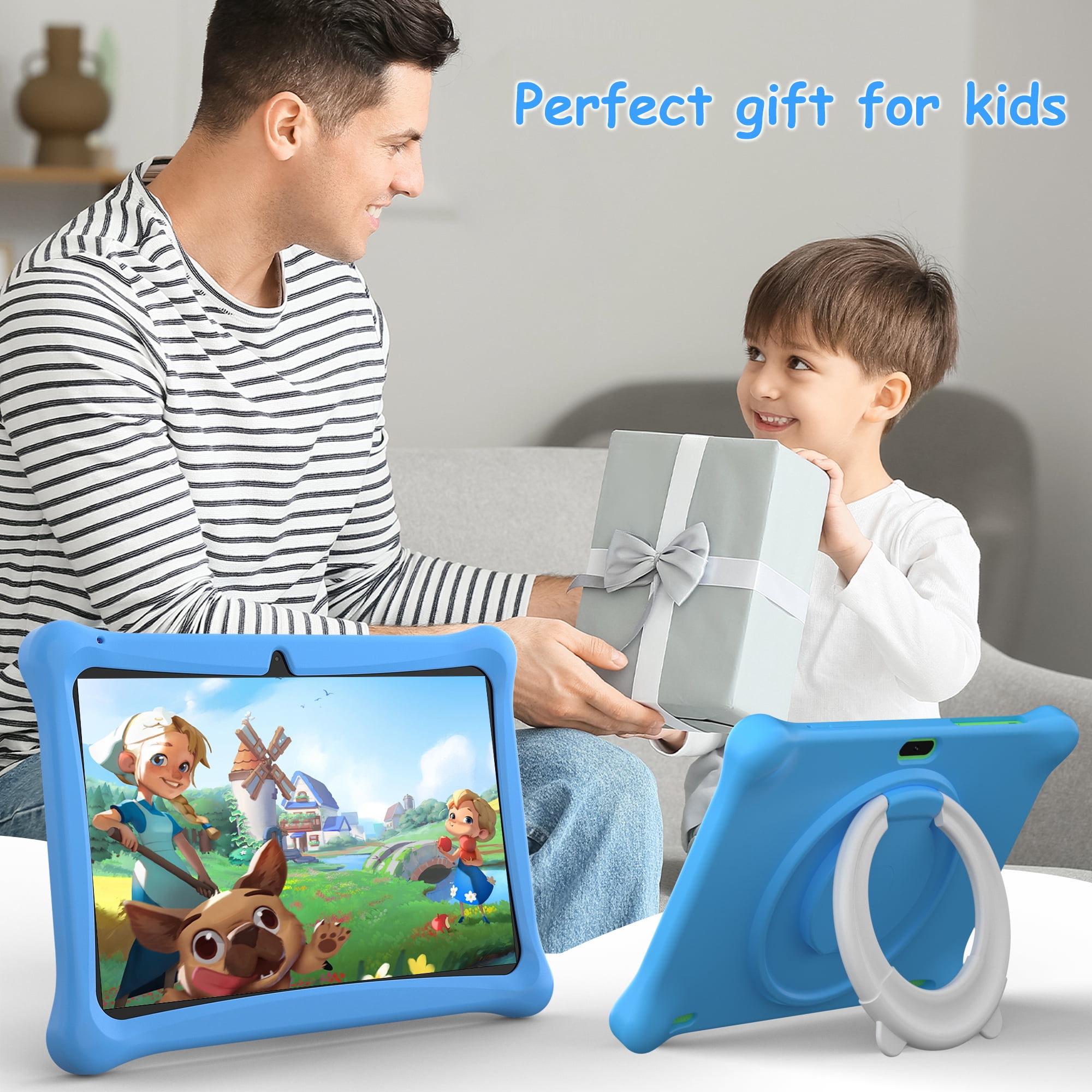 SGIN 10in Android 13 Kid Tablet 2GB RAM 64GB ROM 1280*800 Education Tab, 4-Core 1.6Ghz Allwinner 133