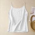 thumbnail image 4 of WHEANG Women's Cotton Linen Sleeveless Tank Top, Lightweight Oversized V Neck Casual Waistcoat, Keeps Cool All-Day Comfort Trendy Daily Outfits Summer Tops for Women(Color White Size L), 4 of 4