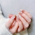 thumbnail image 4 of Fofosbeauty Christmas Nails 24pcs Press on False Nails Tips, Coffin Fake Acrylic Nails, Christmas Tree White, 4 of 10
