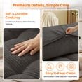 thumbnail image 5 of Puremind Folding Sofa Bed, Convertible Floor Couch for Adults/Kids, Corduroy Fold Out Chair Bed with Pillow for Living Room/Bedroom, Dark Gray, 5 of 7