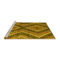 thumbnail image 2 of Ahgly Company Machine Washable Indoor Rectangle Abstract Yellow Modern Area Rugs, 4' x 6', 2 of 4