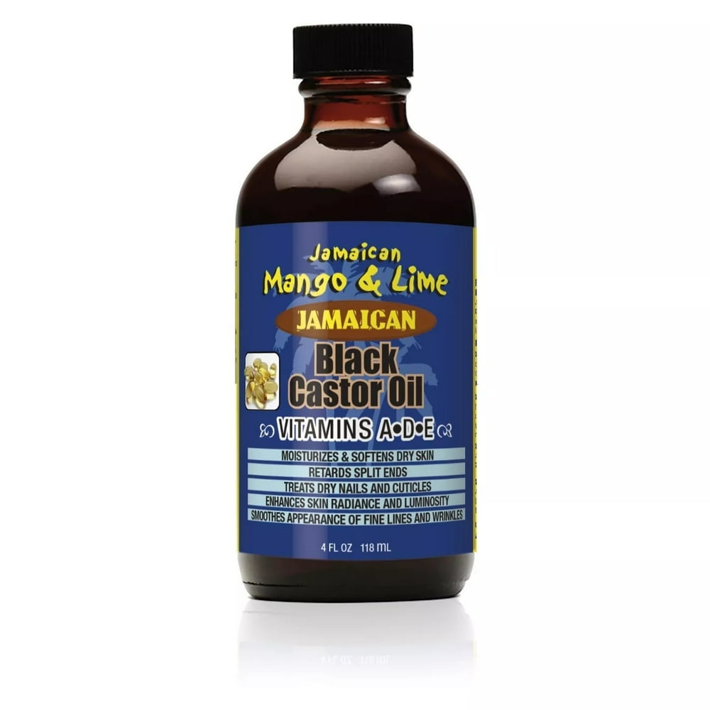 Jamaican Mango And Lime Black Castor Oil Vitamins A D And E 4 Oz