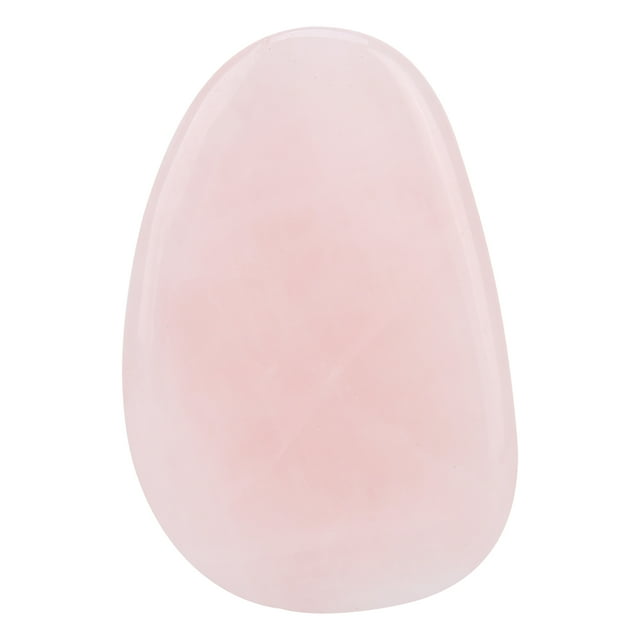 Tabla de raspado de piel, cuarzo rosa Natural, reduce la hinchazón, aprieta la herramienta de terapia Gua Sha