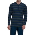 thumbnail image 3 of TOM TAILOR Pijama para hombre, con botones, largo, bajo abierto, algodón Azul oscuro/Verde XXL (XX-Large), 3 of 4