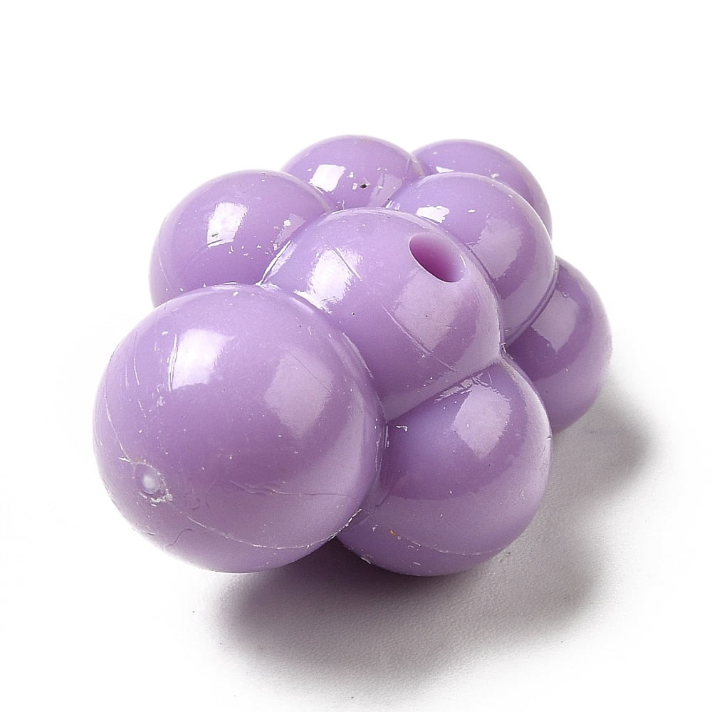 500 g Macaron color Opaque Acrylic Beads Cloud Mixed color 32.5x22.5x17mm Hole: 3mm 106pcs/500g