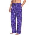 thumbnail image 2 of Daiia New Year Snowflakes Men's Sleep Pant with Pockets and Drawstring,Pajama Pants-Large, 2 of 9