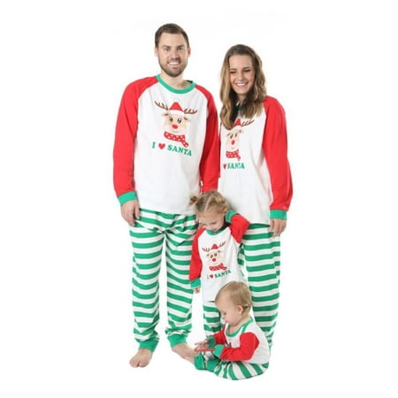 

Matching Family Mom Dad Kids Christmas Pajamas Women Men Xmas Sleepwear Set