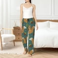thumbnail image 4 of Cauagu Knitted Woodland Squirrel Pajama Pants for Women Loose Fit Wide Leg Trouser Pants Casual Elastic Waist Drawstring Lounge Pants, 4 of 6