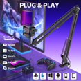 thumbnail image 2 of Micrófono ZealSound Gaming USB con RGB y accesorios, 2 of 7