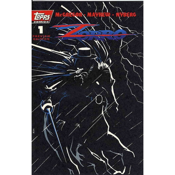 Zorro (Topps) Ashcan #1 VF ; Topps Comic Book