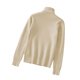 thumbnail image 1 of Guardurnaity Suéter de algodón para mujer, Gargantilla a prueba de viento, hilo de columna, ropa de punto, jersey, vestido de manga Regular, informal, Prendas para la parte del cuerpo Caqui SG Guardurnaity AP013482-16, 1 of 6