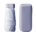 thumbnail image 4 of Seis Veces Tarjeta Paraguas Portátil de Bolsillo Cápsula Paraguas de Doble Propósito Anti-Ultravioleta Protector Solar Paraguas Púrpura, 4 of 5