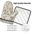 thumbnail image 4 of KLL Floral Pattern Oven Mitts and Pot Holders 2pcs Sets for Kitchen, Oven Mitt Heat Resistant 536°F, Oven Gloves for Kitchen,Cooking and Baking, 4 of 7