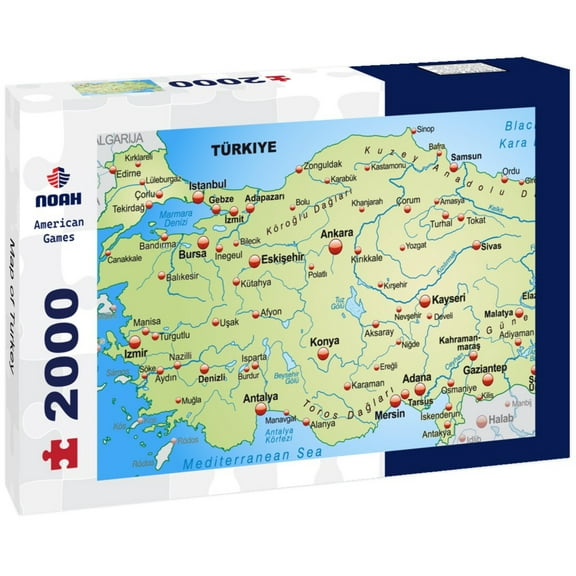 Map of Turkey 2000pc Puzzle