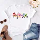 thumbnail image 1 of Camiseta Kawaii con estampado de letras de Mickey para mujer, camiseta de Navidad para mujer, camisetas informales de manga corta, ropa, 1 of 5