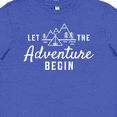 thumbnail image 4 of Inktastic Let The Adventure Begin with Camping Tent and Mountains Youth T-Shirt, 4 of 5