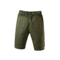 thumbnail image 4 of HOMADLES Boys Uniform Shorts (4-15), Elastic Waist Stretch Flat Front Shorts Casual Straight Leg School Shorts Army Green 10 T, 4 of 7