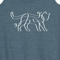 thumbnail image 3 of Instant Message - Ribbon Cat - Women's Racerback Tank Top, 3 of 6