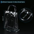 thumbnail image 2 of Bolsas de Regalo Transparentes de PVC 9x6.7x2.8" Reutilizables Mini Bolsa de Regalo Tote con Asas, Paquete de 50, 2 of 7