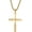 Gold with chain, variant on Unisex Stainless Steel Creative Hip Hop Hollow Sport Baseball Engravd Letter SOFTBALL Cross Pendant Amulet Crucifix Necklace