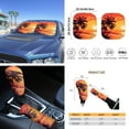 thumbnail image 5 of Yuyamidu Orange Sunset Car Seat Cover for SUV Truck Steering Wheel Cover Seaside Car Shade Seat Belt Strap Pad Handbrake Gear Shift Knob Cover Rearview Mirror Accessory Cup Holder Key Chain 16 Pack, 5 of 7