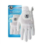 FootJoy Women's StaCooler Golf Glove, Pearl Medium/Large, Worn on Right Hand