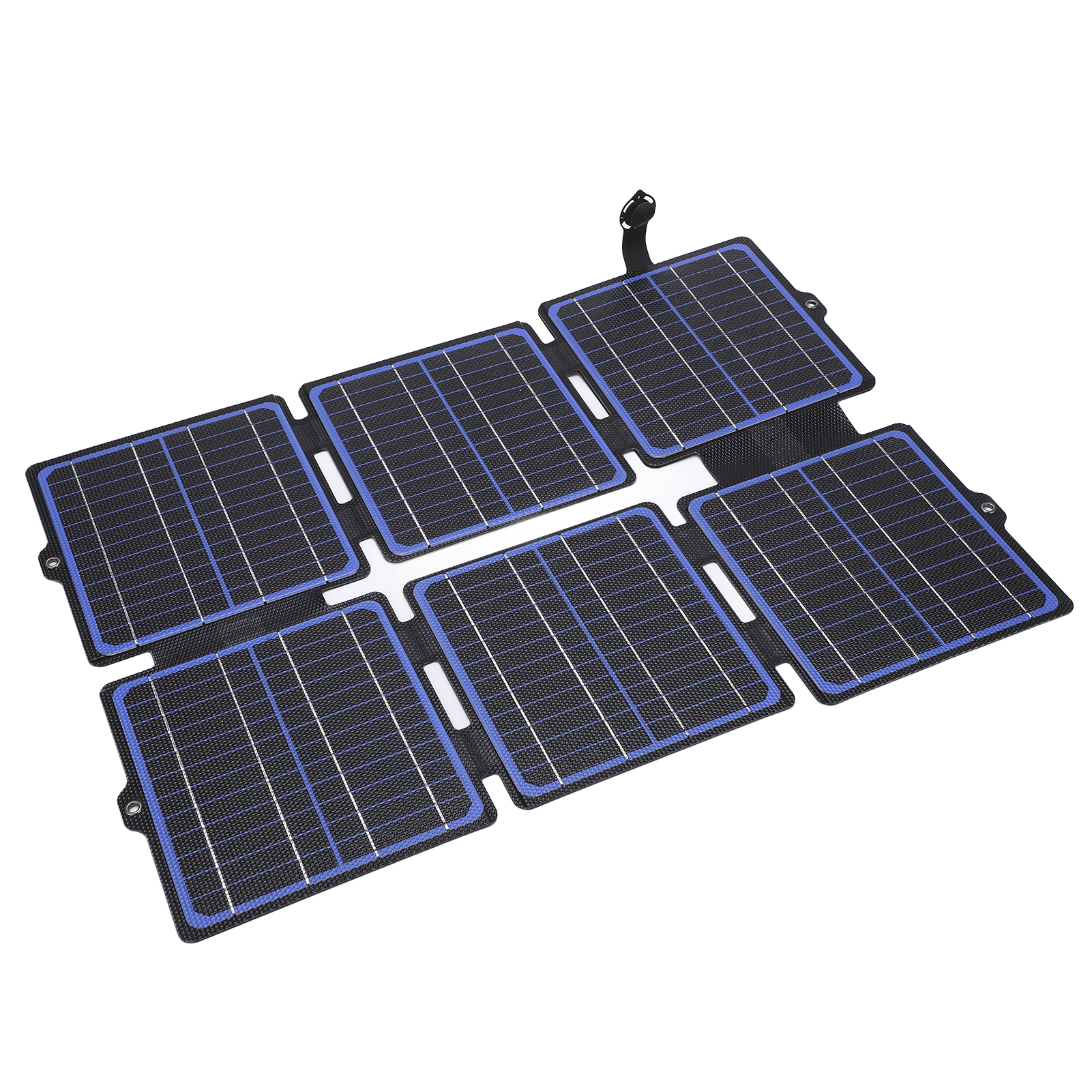Folding 30W 12V/5V ETFE Solar Panel - Waterproof Portable Charger for Mobile Phones and Power Banks