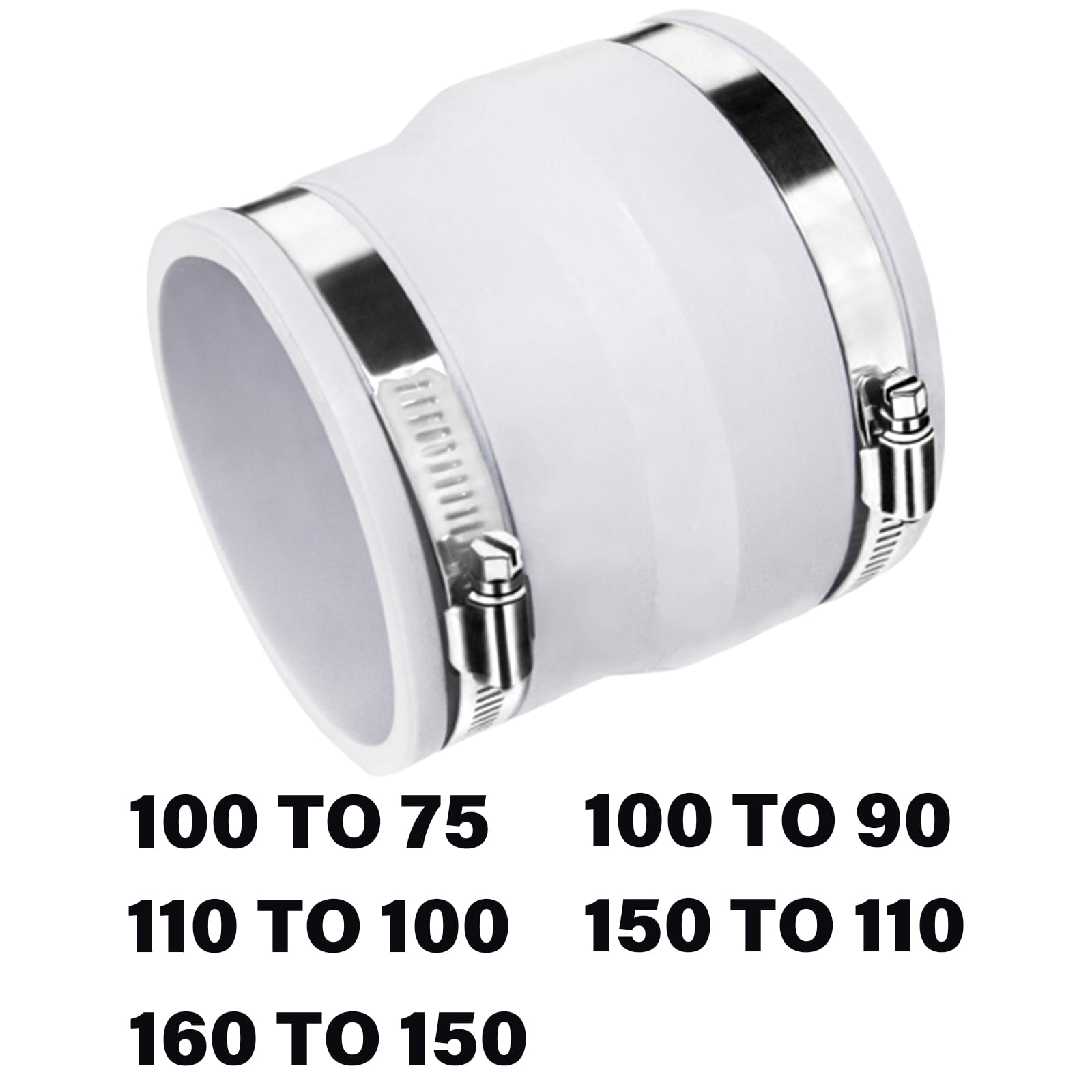 Round To Oval Dryer Vent Adapter Oval Dryer Duct Adapter Recessed Dryer Hose Connector With Steel Clamp Dryer Vent