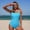 A_ Blue, variant on Monokini Swimsuits for Women Pushup Adjustable Strap Padded Bathing Suit Ruched Swim Suits Summer Beach Swimwear Green L