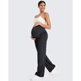 thumbnail image 6 of G4Free Maternity Pants Over The Belly Yoga Dress Work Pregnancy Pants Stretchy Lounge Wide Leg Trousers with Pockets, 6 of 7