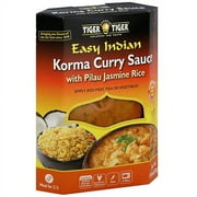Tiger Tiger Korma Curry Sauce with Pilau Jasmine Rice, 19.4 oz (Pack of 6)