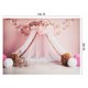thumbnail image 2 of Irfora Fondo de fotografía de 2,1 * 1,5 m / 7 * 5 pies Fondos de fotografía de retrato Accesorios de estudio fotográfico de estilo rosa para fotos de retrato de niña Decoración de fiesta Irfora Fondo, 2 of 6