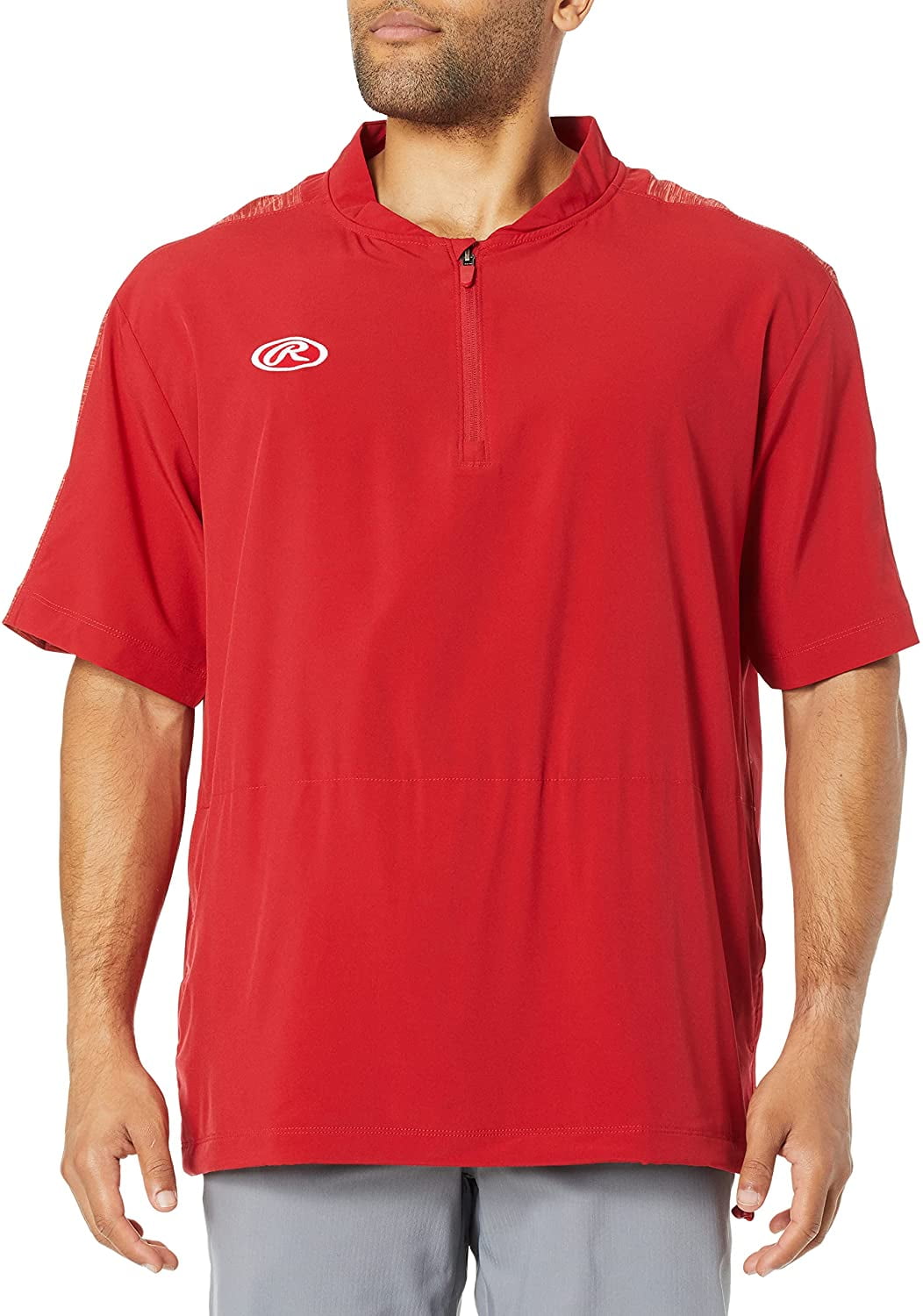 Rawlings Batting Practice Players Coaches Team Cage Jacket, Scarlet
