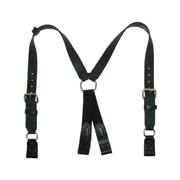 Size one size Leather Loop End Fireman Work Suspenders