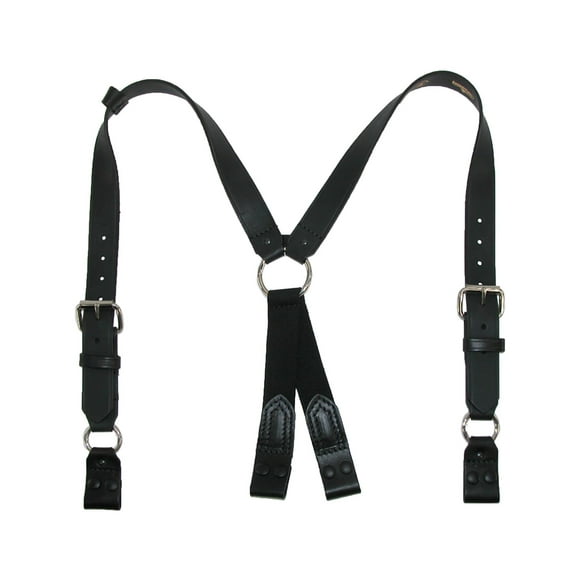 Boston Leather Leather Loop End Fireman Work Suspenders