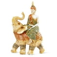 thumbnail image 5 of Accent Collection Buddha Statue on Elephant Figurine, 10" Tabletop Decor for Meditation Room, 5 of 5