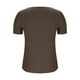 thumbnail image 4 of Tops de Color Sólido para las Mujeres, Manga Corta con Cuello en V Suéter Blusa de Moda para Ocasional, Fiesta Y Trabajo, 4 of 7