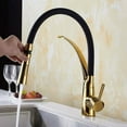thumbnail image 4 of Versatile Hot Cold Sink Faucet, Central Position, Flexible Pull Out Shower Head, 360 Degree Rotation, Easy to Clean, Ideal for Modern Kitchens and Bathrooms, 4 of 5