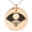 Rose, variant on Stainless Steel Satake Samurai Crest Engraved Small Medallion Circle Charm Pendant Necklace