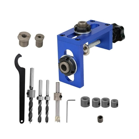 

simhoa 2 in 1 Adjustable Drill Puncher Tool Adjustable Professional Puncher Furniture Hole Making Tool