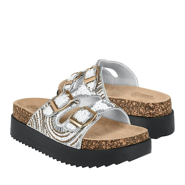 SANDALIAS DAMA FUROR VA05 TEXTIL BLANCO