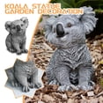 thumbnail image 2 of Resin Koala Garden Statue - Handcrafted Durable Resin, Weather-Resistant, 6x5 Inch, for Yard/Outdoor Decor, Unique Gift for Holidays, Frost/Rain/Sun Resistant, 2 of 6