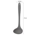 thumbnail image 4 of Cuchara De Silicona Antiadherente Para Sopa, Cuchara Con Mango Curvo, Cuchara Redonda Grande Irrompible Para Cena, Cocina Creativa, Herramienta De Comedor, Vajilla matsuzay HA017171-00, 4 of 6