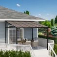 thumbnail image 6 of Kicctian 10x10 ft Sloped Hardtop Patio Gazebo, 4-Post Outdoor Pavilion with PC Polycarbonate Roof, Waterproof UV Resistant Shade Shelter for Backyard, Garden or Lawn, 6 of 8