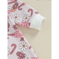 thumbnail image 6 of Elippeo Baby Girls Jumpsuit 3M 6M 12M 18M Long Sleeve Crew Neck Santa Claus Print Romper Christmas Clothes, 6 of 9