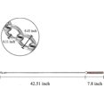 thumbnail image 3 of New ModelsLINJOU Metal Anti-Chew Dog Leash Leash with Padded Handle for Small to Medium Dogs, 3 of 5