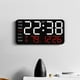thumbnail image 1 of Pantalla LED de reloj despertador digital | Temperatura de fecha y hora multifunción | Brillo ajustable | Batería de doble alimentación o USB | Diseño moderno de plástico | Oficina de dormitorio, 1 of 6
