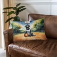 thumbnail image 3 of Happy Father's Day Labrador Retriever Playing Basketball with Best Dad Jersey Quilt Pillowcase Lab Dog Lover Gifts Throw Pillow Cover Bed Home Decor - 13006, 3 of 5