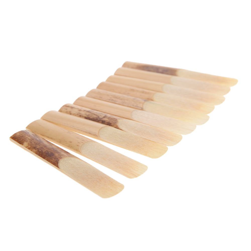 FidgetKute 10pcs Clarinet Reed Strength Reed Bamboo for Clarinet Accessories X8F3 Show One Size
